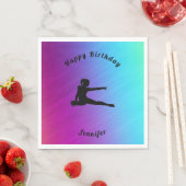 Serviette En Papier Gradient Gymnastique Anniversaire serviettes avec  (En situation)