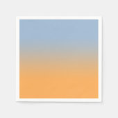 Serviette En Papier Gradient orange bleu clair minimal (Devant)