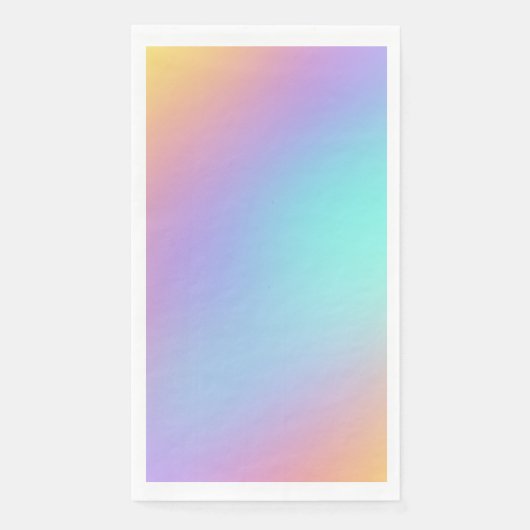 Serviette En Papier Gradient Pastel forme libre (Devant)