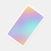 Serviette En Papier Gradient Pastel forme libre (Coin)