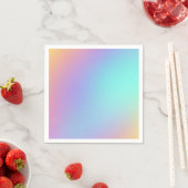 Serviette En Papier Gradient Pastel forme libre (En situation)