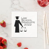Serviette En Papier Graduate de la Law School 2022 (En situation)