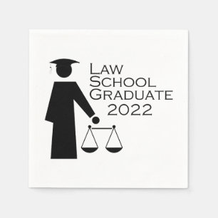 Serviette En Papier Graduate de la Law School 2022