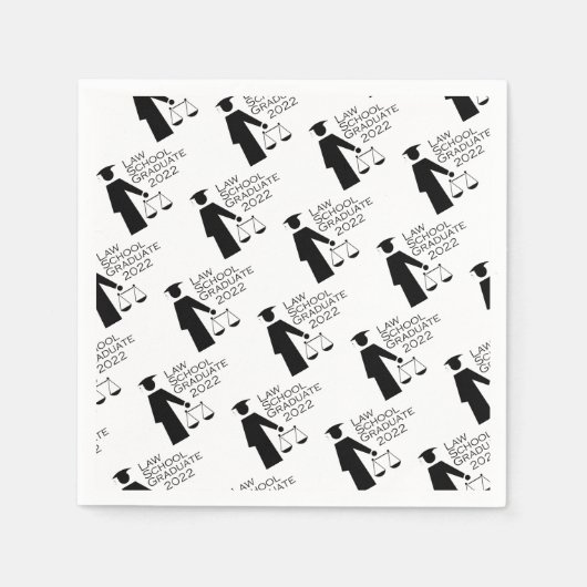 Serviette En Papier Graduate de la Law School 2022 (Devant)