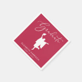 Serviette En Papier Graduate Elegant Script Graduation Party (Coin)