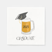 Serviette En Papier Graduate Graduate Graduate Pint of Beer Classe de  (Devant)