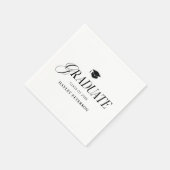 Serviette En Papier Graduate Modern Simple Graduation Party (Coin)