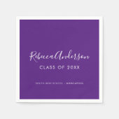 Serviette En Papier Graduate Scrip Class of 2025 Graduation Party (Devant)