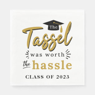 Serviette En Papier Graduation 2024 Parti Tassel valait la peine d'êtr