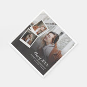 Serviette En Papier Graduation 2024 Photos Script Grad Party Papier (Coin)