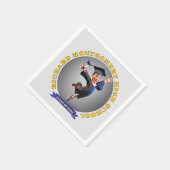 SERVIETTE EN PAPIER " GRADUATION 2025 " (Coin)