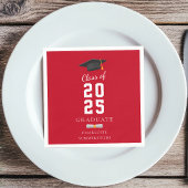 Serviette En Papier Graduation 2025 Grad Casquette and Scroll Custom P