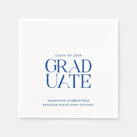 Serviette En Papier Graduation 2025 Grad Party Paper (Devant)