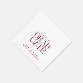Serviette En Papier Graduation 2025 Modern Party Paper (Coin)