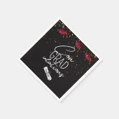 Serviette En Papier Graduation 2026 Graduation Confetti and Red Caps (Coin)