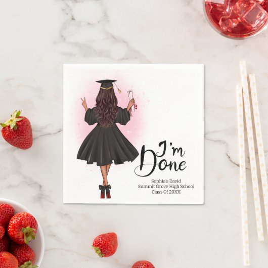 Serviette En Papier Graduation Class Of Party (En situation)