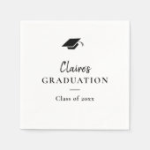 Serviette En Papier Graduation classique simple (Devant)