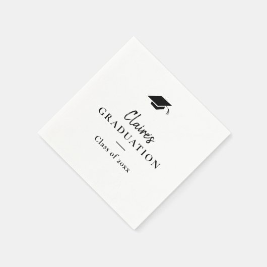 Serviette En Papier Graduation classique simple (Coin)