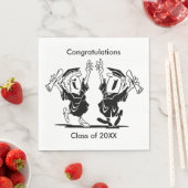 Serviette En Papier Graduation Couple Classe de 20XX Papier serviettes (En situation)