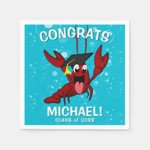Serviette En Papier Graduation Crawfish Boil Lobster Cute Fruits de me