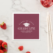 Serviette En Papier Graduation du marron de texte blanc (En situation)