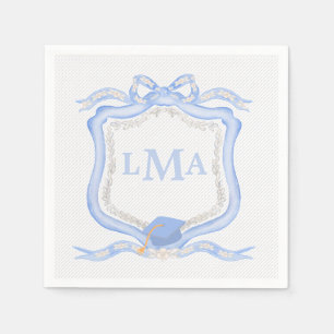 Serviette En Papier Graduation du monogramme de Preppy Wedgewood
