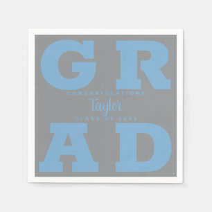 Serviette En Papier Graduation en poudre gris bleu