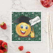 Serviette En Papier Graduation Félicats Papier Napkin (En situation)