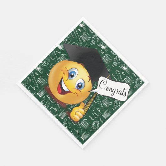 Serviette En Papier Graduation Félicats Papier Napkin (Coin)