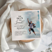 Serviette En Papier Graduation Fun Facts Photo 'The Skys The Limit ! '