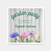 Serviette En Papier Graduation Garden Party (Devant)