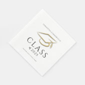 Serviette En Papier Graduation minimale 2025 Grad Party Paper (Coin)