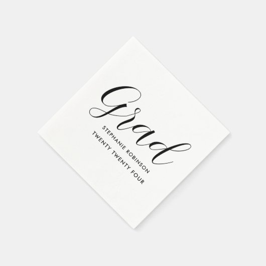 Serviette En Papier Graduation moderne simple (Coin)