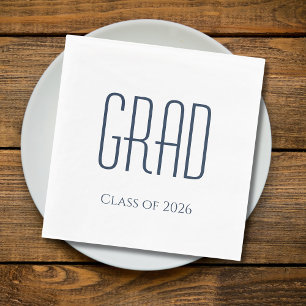 Serviette En Papier Graduation Party Classe de minimaliste 2025