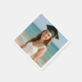 Serviette En Papier Graduation party photo script  (Coin)