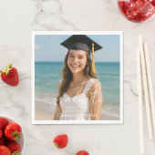 Serviette En Papier Graduation party photo script luncheon (En situation)