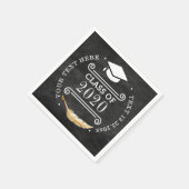 Serviette En Papier Graduation Party Retro Chalkboard Classe de 2020 (Coin)