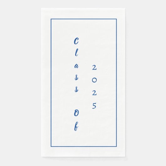 Serviette En Papier Graduation Party Student Graduate Class Of 2025 (Devant)