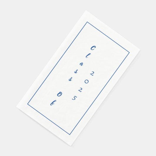Serviette En Papier Graduation Party Student Graduate Class Of 2025 (Coin)