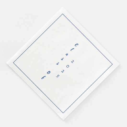 Serviette En Papier Graduation Party Student Graduate Class Of 2025 (Coin)