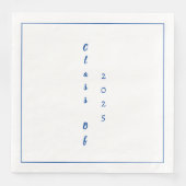 Serviette En Papier Graduation Party Student Graduate Class Of 2025 (Devant)