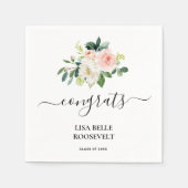 Serviette En Papier Graduation Rose Blush Girl (Devant)