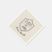 Serviette En Papier Graduation rustique 4,7 pouces (Coin)