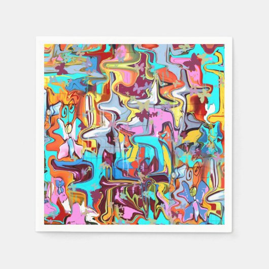 Serviette En Papier Graffiti (Devant)