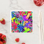Serviette En Papier Graffiti (En situation)