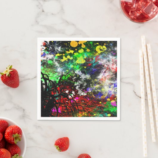 Serviette En Papier Graffiti Brick Wall (En situation)