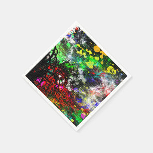 Serviette En Papier Graffiti Brick Wall