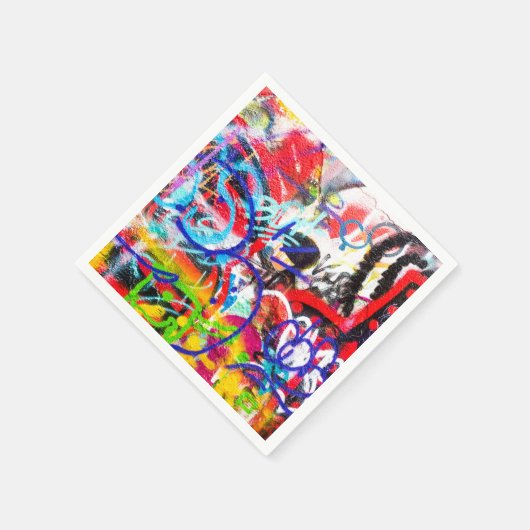 Serviette En Papier Graffiti fou (Coin)