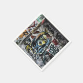 Serviette En Papier Graffiti Moderne Cool urbain Art de rue (Coin)