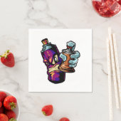 Serviette En Papier Graffiti Sprayer Street Artiste Gras Casquette Spr (En situation)